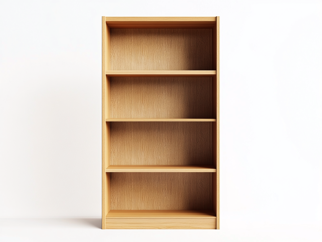 Bibliothèque en bois 90×35×170 cm – chêne clair – avec espace de rangement ouvert-Habitatoliq