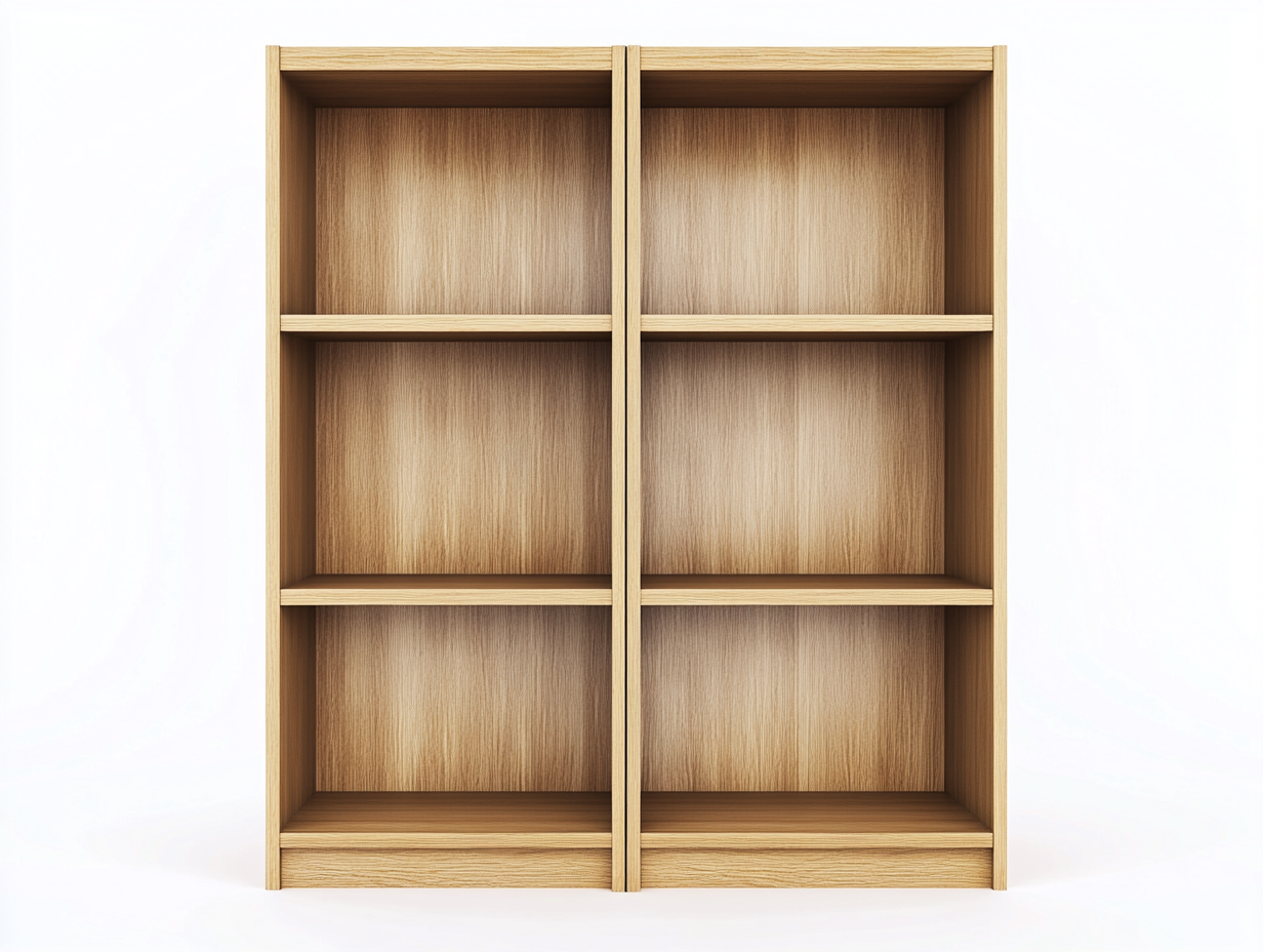 Étagère en bois 120×35×150 cm – chêne clair – design minimaliste avec espace de rangement-Habitatoliq