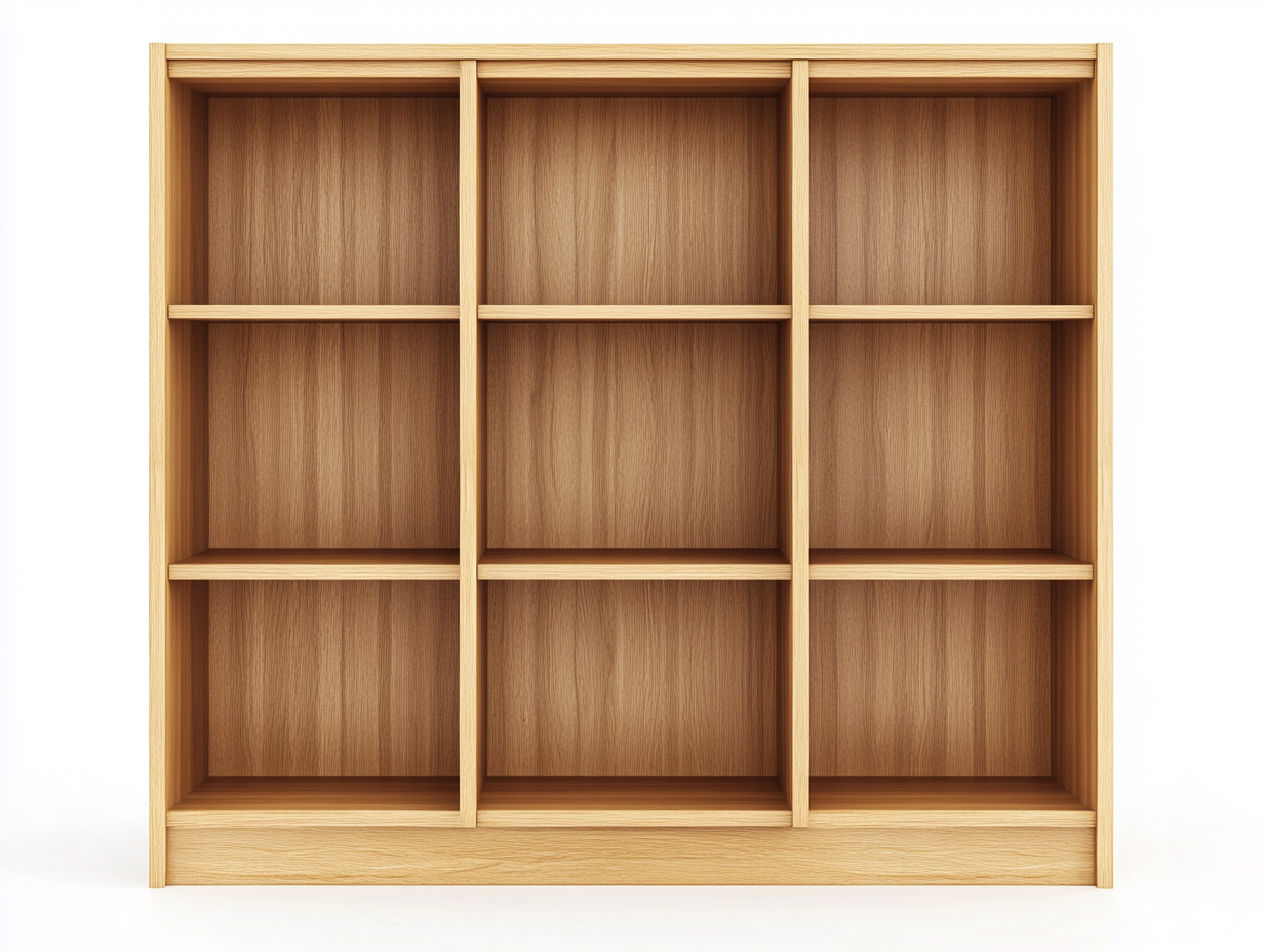 Bibliothèque en bois 140×35×130 cm – chêne clair – avec espace de rangement ouvert-Habitatoliq