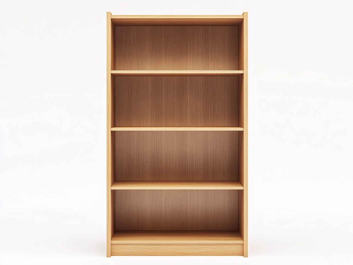 Bibliothèque en bois 100×35×180 cm – chêne clair – avec espace de rangement ouvert-Habitatoliq