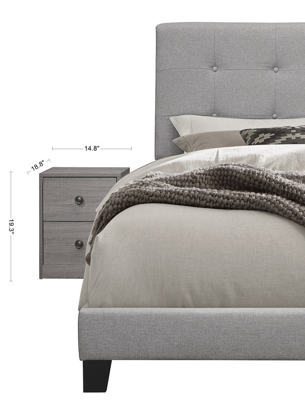 Abdiel Upholstered 3 Piece Bedroom Set