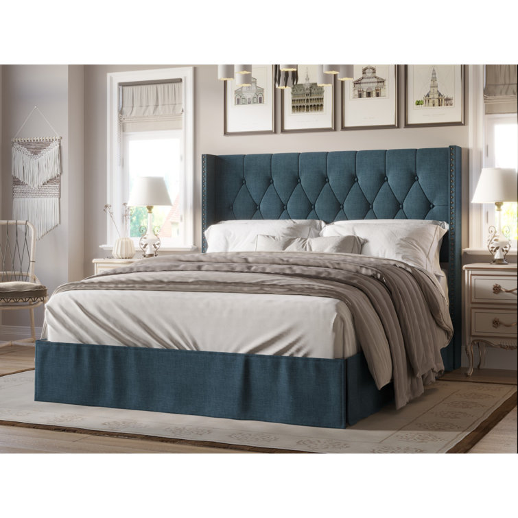 Aldemar Tufted Upholstered Panel Bed