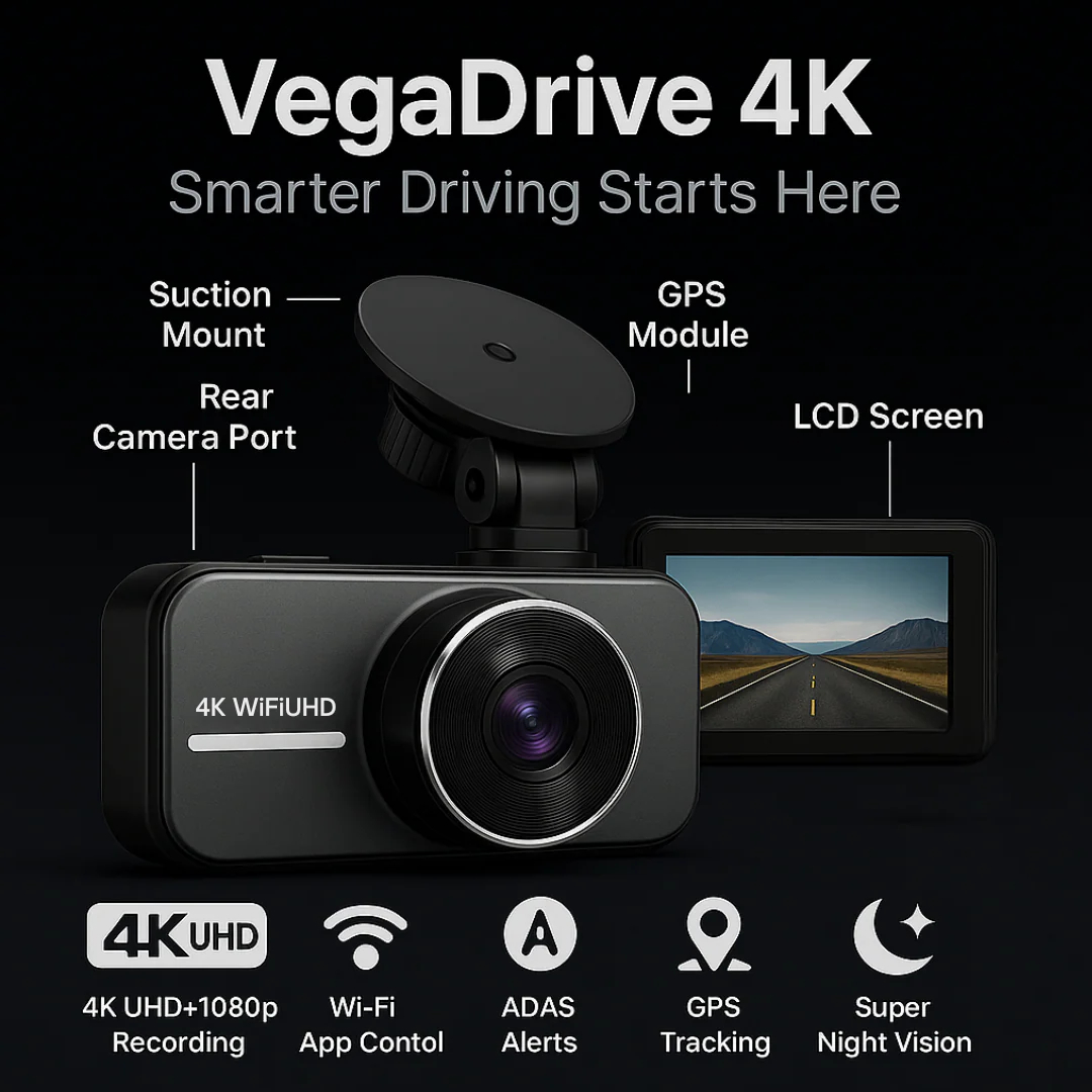 VegaDrive - 4K Full HD Smart Dash Cam
