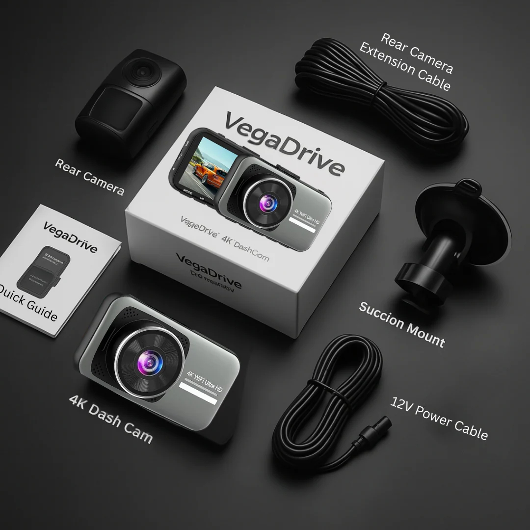VegaDrive - 4K Full HD Smart Dash Cam