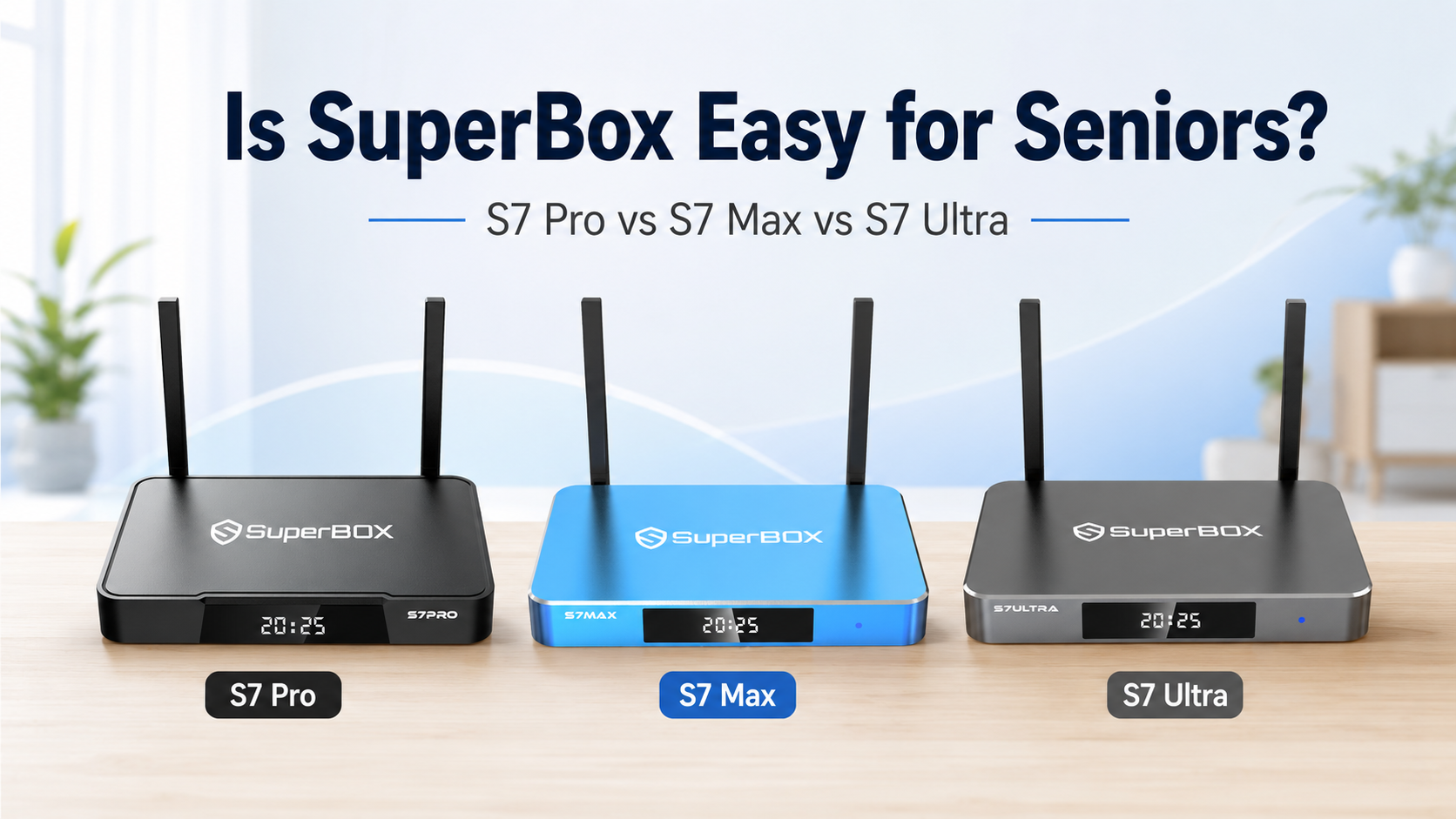 SuperBox S7 Pro vs S7 Max vs S7 Ultra for seniors