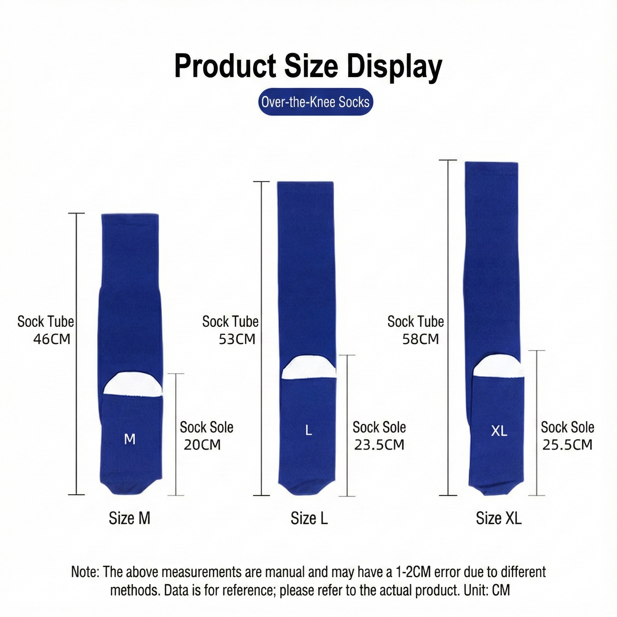 Pro Over‑Knee Performance Sports Socks - 4Packs