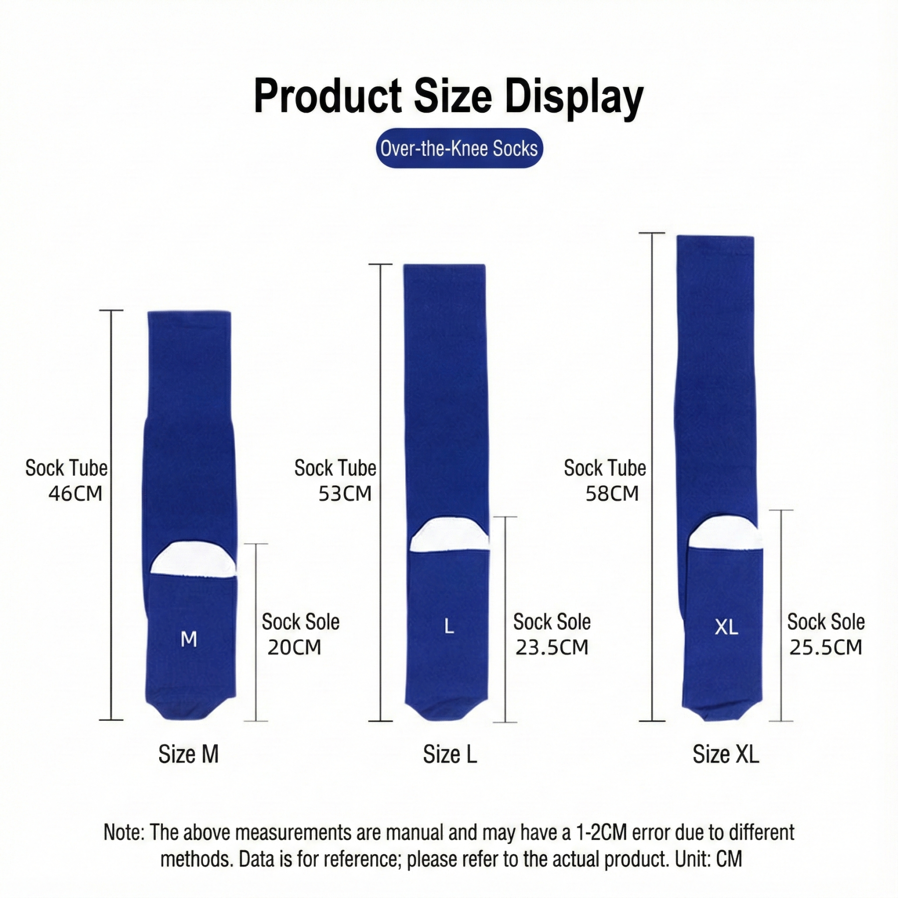 Pro Over‑Knee Performance Sports Socks - 4Packs