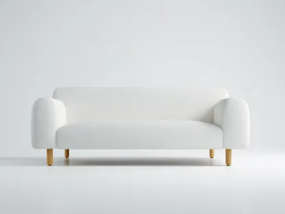 Canapé 2 places en tissu bouclé blanc 160x85x78 cm - design scandinave - pieds en bois naturel-Nestlego