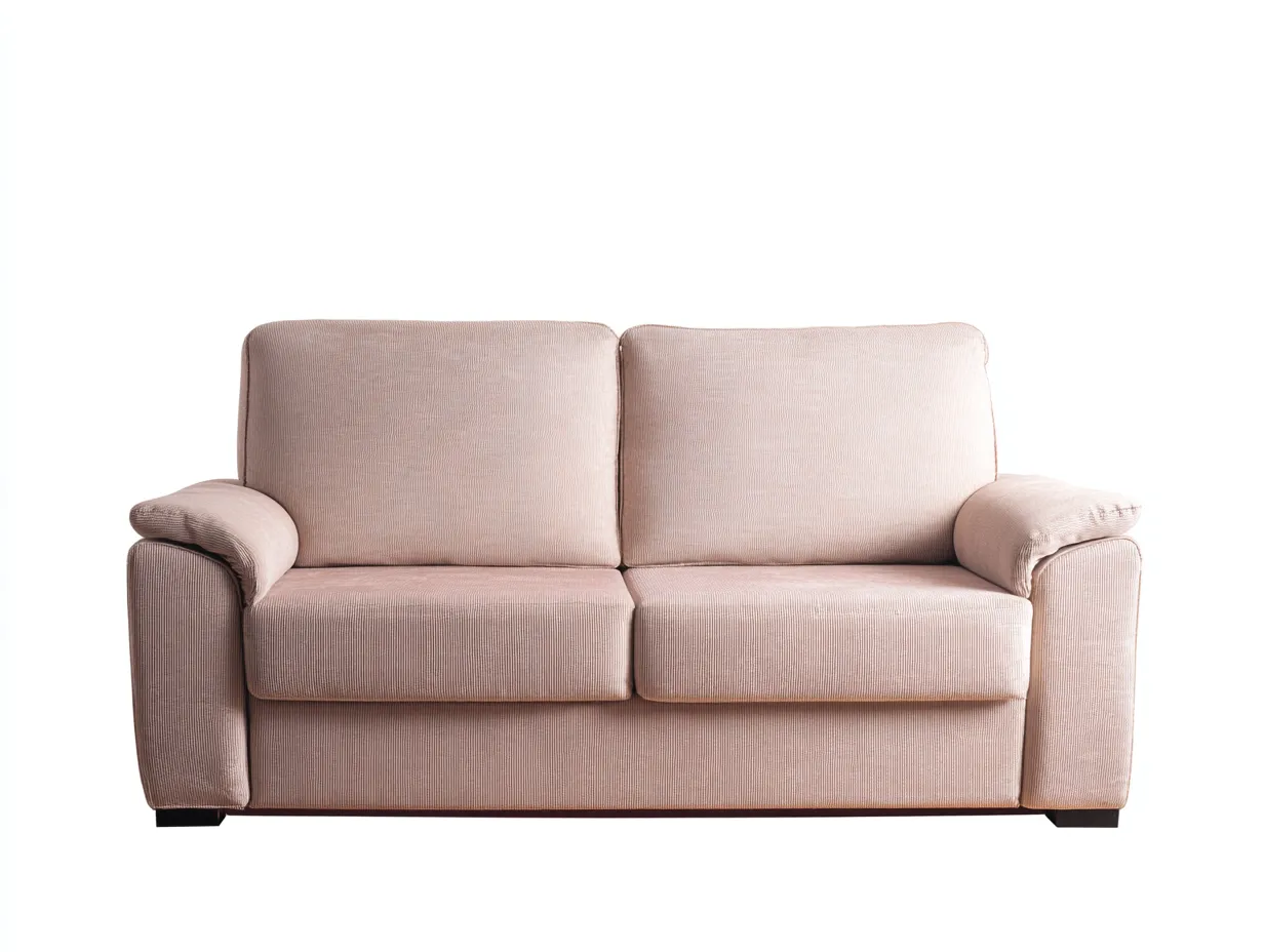 Canapé 2 places en tissu 175x90x85 cm - beige rosé - style contemporain et confortable-Nestlego