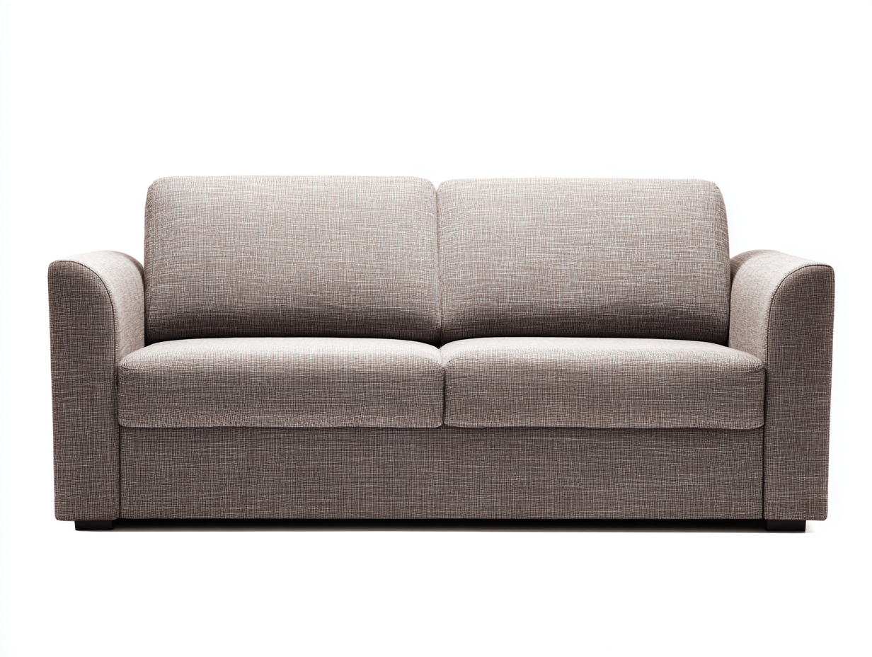 Canapé 2 places en tissu gris taupe 165x95x85 cm - design contemporain - confort compact pour salon moderne-Nestlego