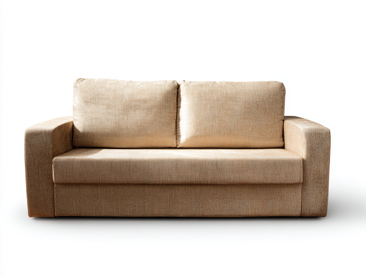 Canapé 2 places en tissu 175x90x85 cm - beige sable - style moderne et confortable-Nestlego
