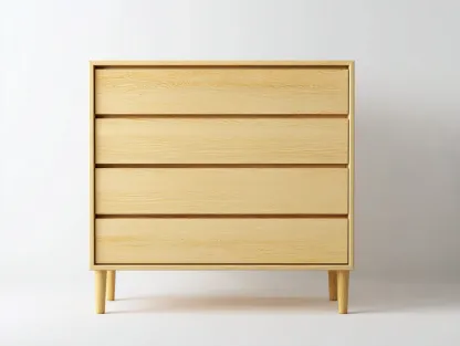 Commode en bois clair sur pieds 80x40x95 cm - pin naturel - style scandinave et épuré-Nestlego