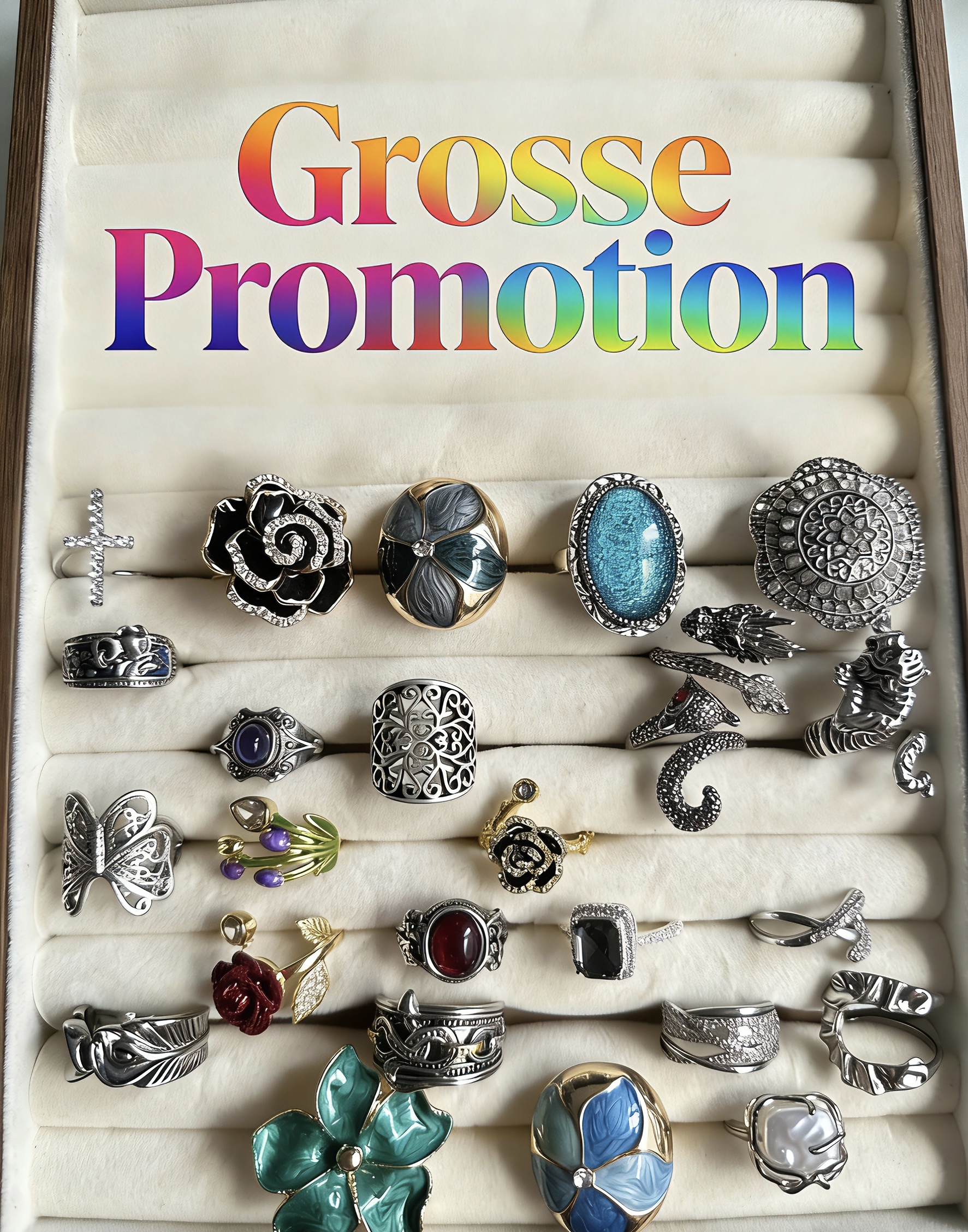 Boucles d’oreilles, bagues et bracelets (promotion 10€=10+5)