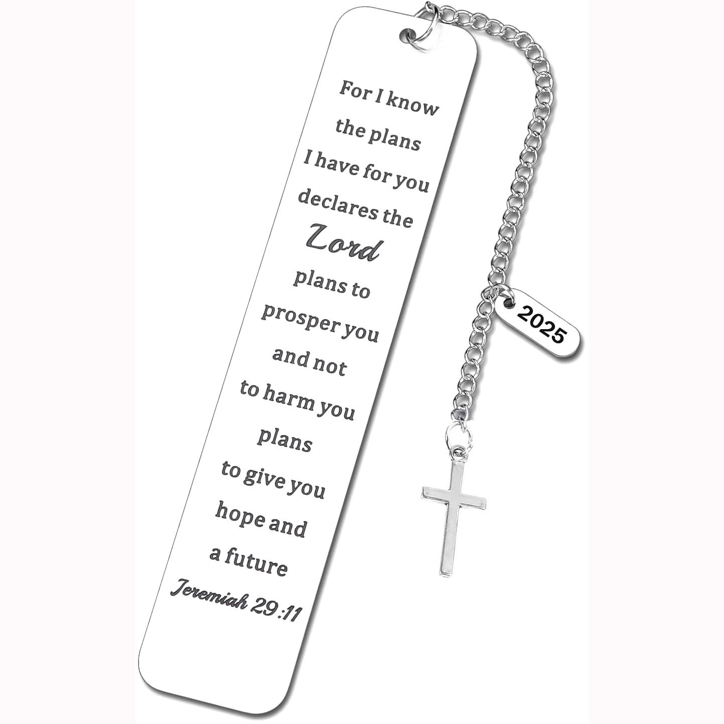 Series of Inspirational Scripture Stainless Steel Bookmarks - Engraved Christian Book Markers (New Cross-Border Creative Gift for Book Lovers)