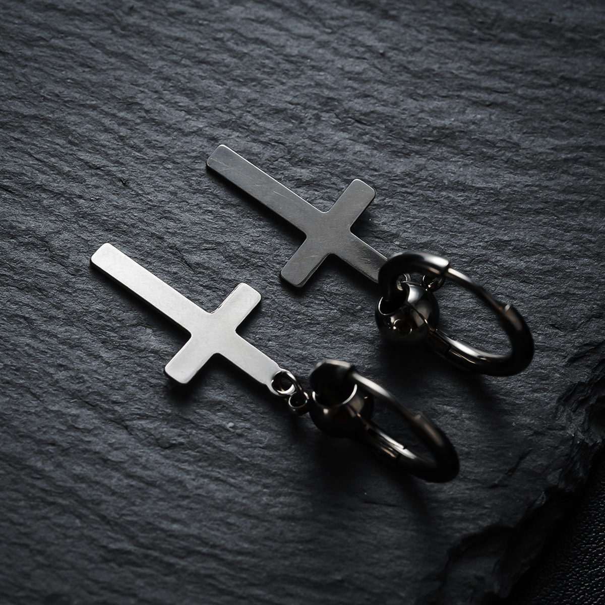 Retro Titanium Steel Cross Jewelry Set -  Single Options (Ring/Bracelet/Necklace)