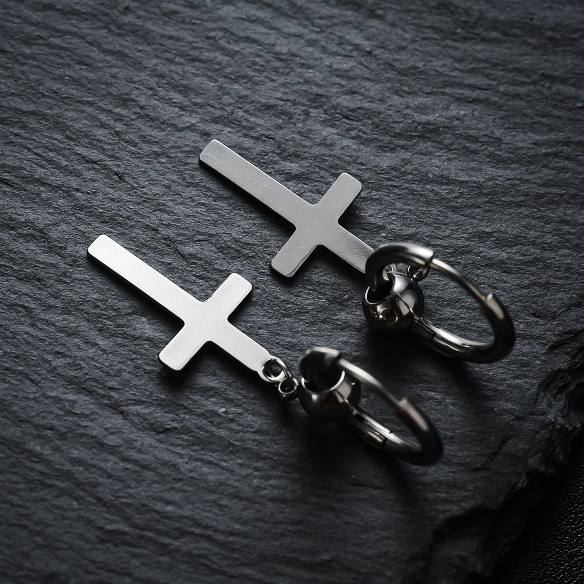 Retro Titanium Steel Cross Jewelry Set -  Single Options (Ring/Bracelet/Necklace)