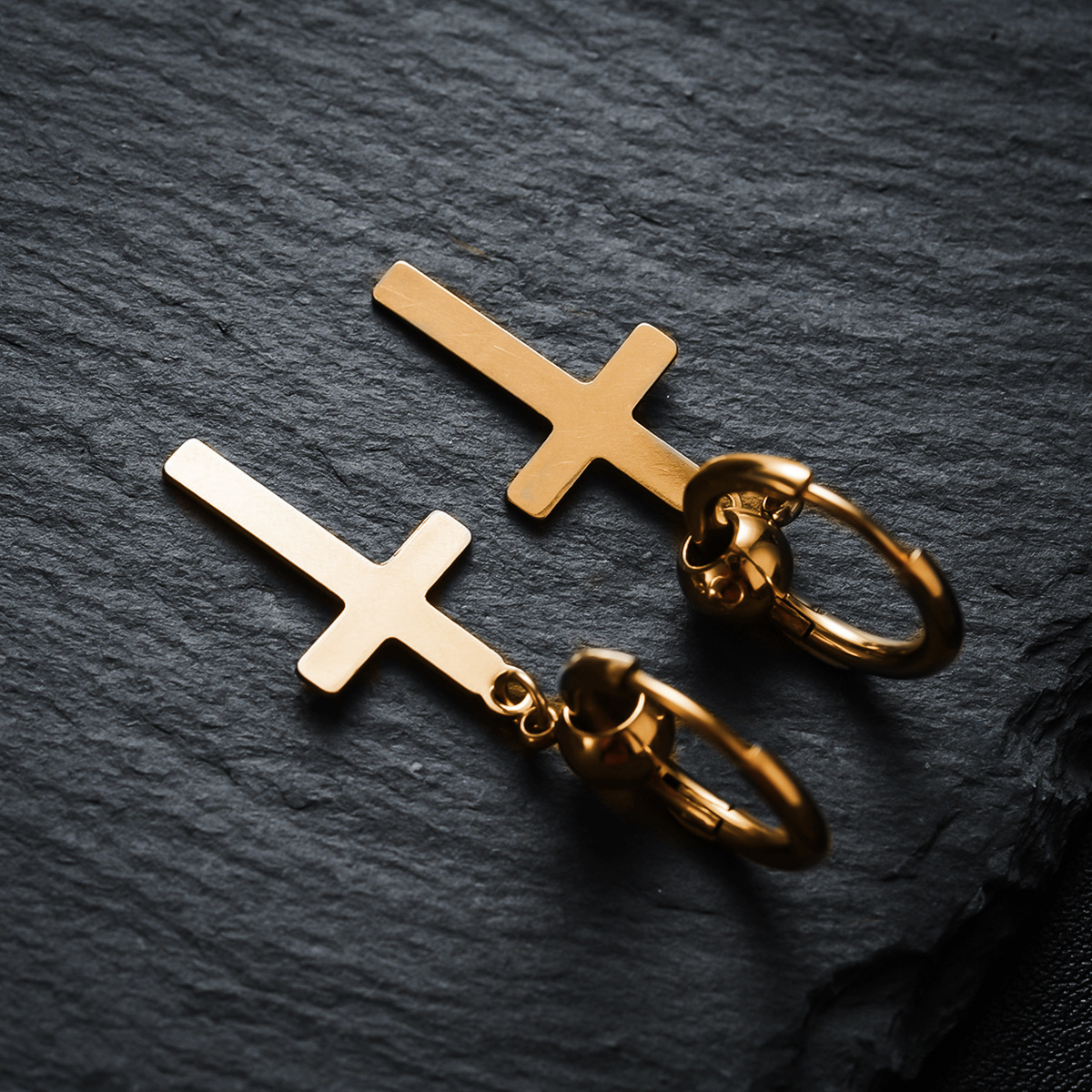 Retro Titanium Steel Cross Jewelry Set -  Single Options (Ring/Bracelet/Necklace)