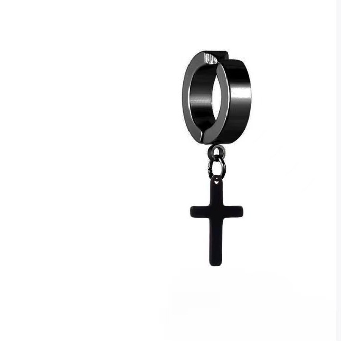 Men's Christian Cross Hip Hop Ear Cuff