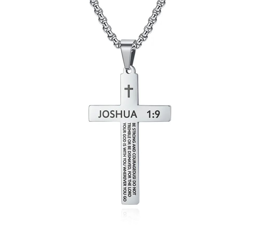 Bible Verse Stainless Steel Cross Necklace Collection