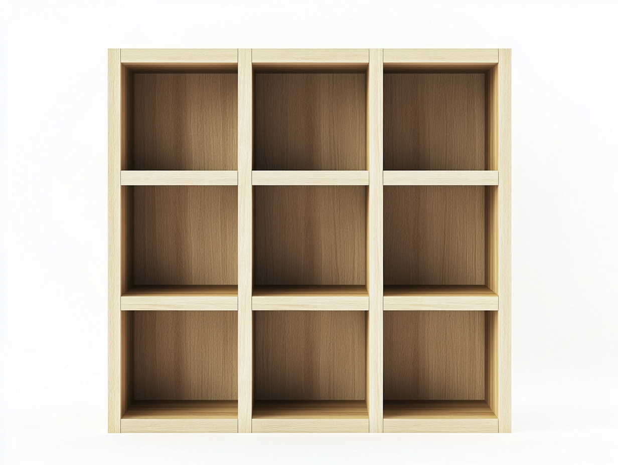 Bibliothèque en chêne clair 100x35x120 cm - avec espace de rangement - style moderne-Abodeno