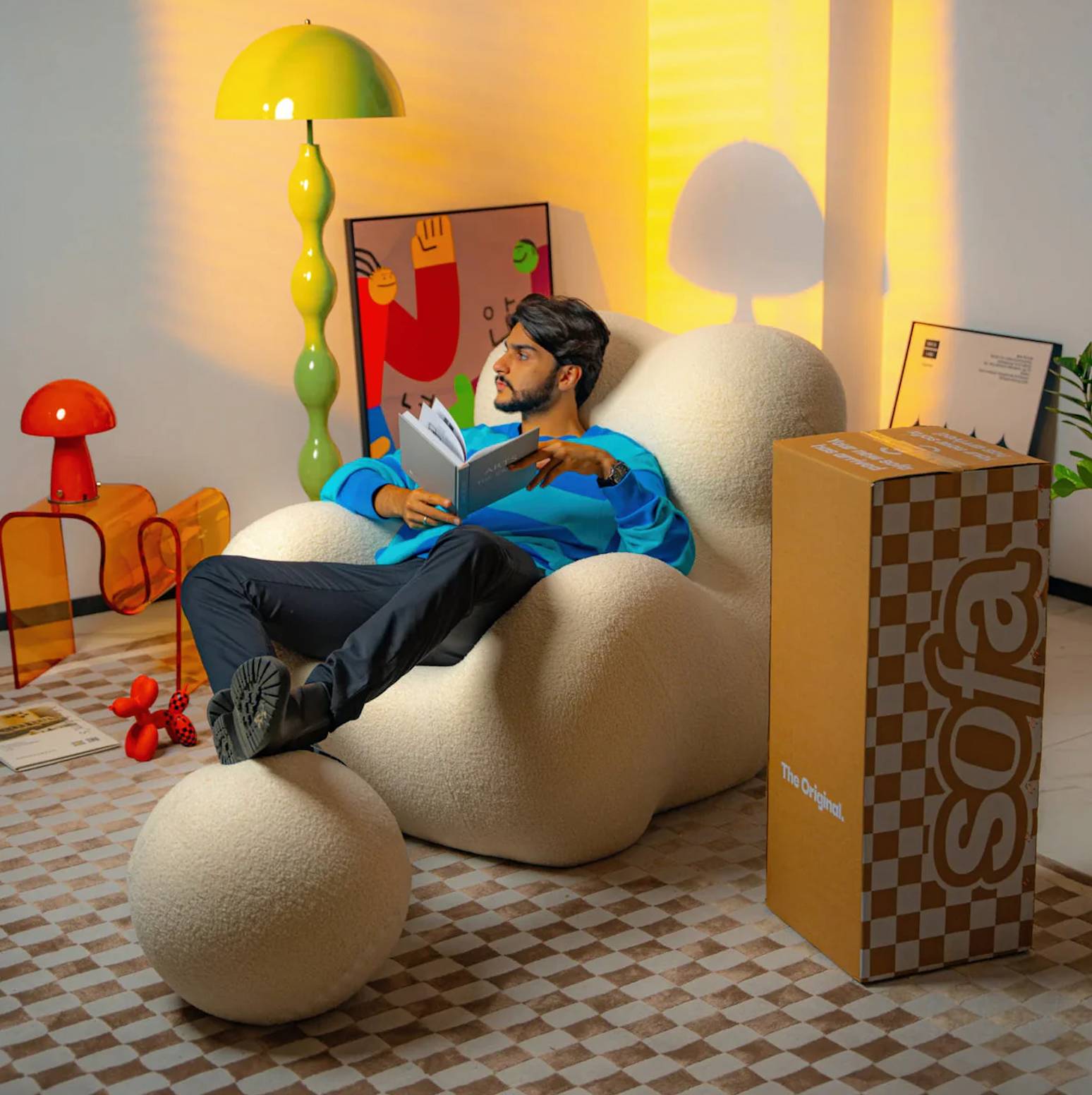 Nuvola™ Sofá Lounge Minimalista - 100% Espuma Premium sin Metal