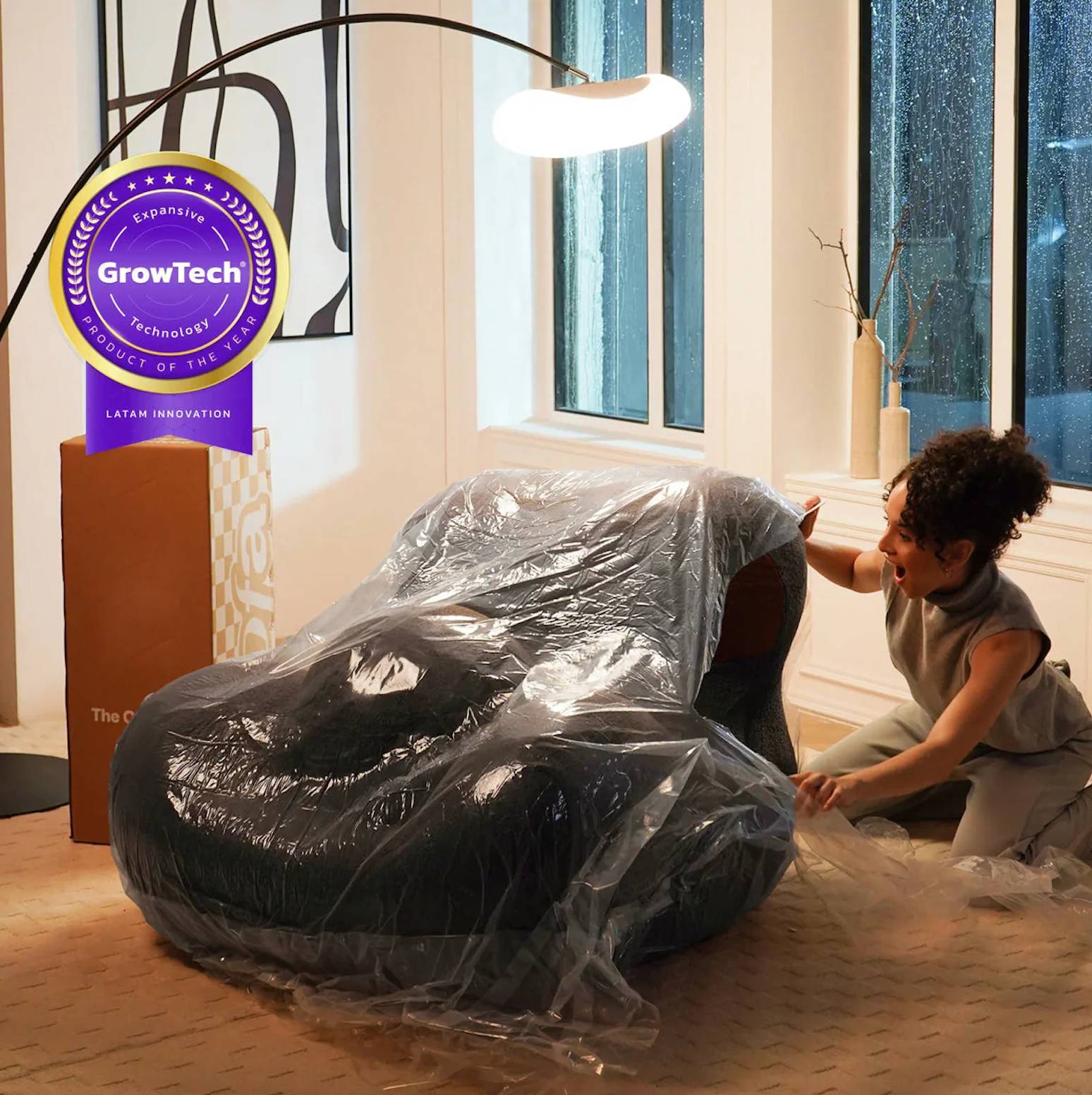 Nuvola™ Sofá Lounge Minimalista - 100% Espuma Premium sin Metal