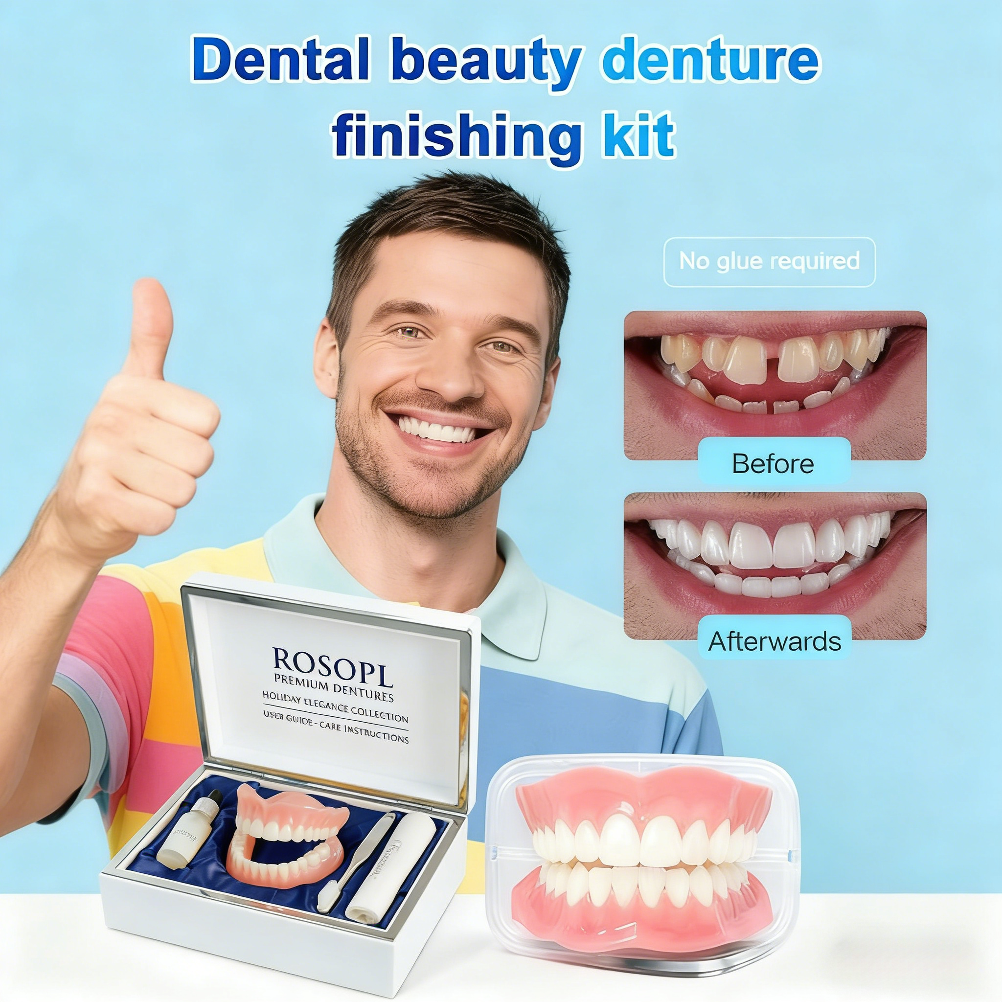 ROSOPL™ Custom Dentures (Made in USA)