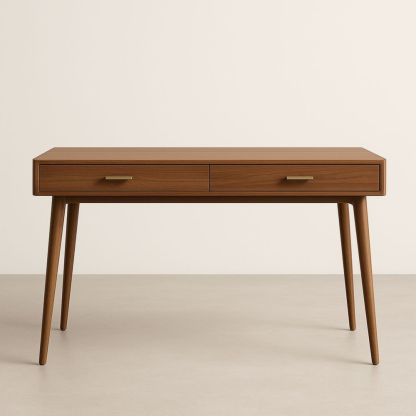 Bureau en bois avec tiroirs 120x60x75 cm