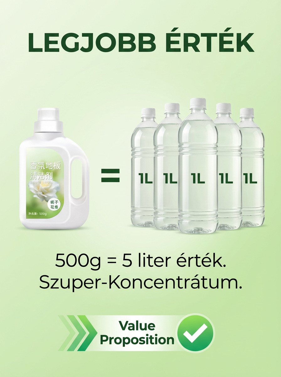 Illatosított padlótisztító és folteltávolító