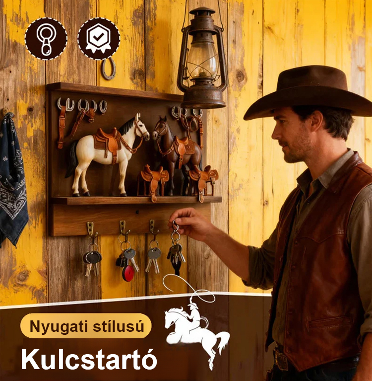 【Kijárat-biztonság】 Szerencsés kiskócsag előszobai kulcstartó dísz