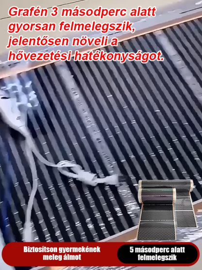 【3 másodperces gyorsfűtés】Méhhéjas grafén távoli infravörös szénkristályos falmelegítő