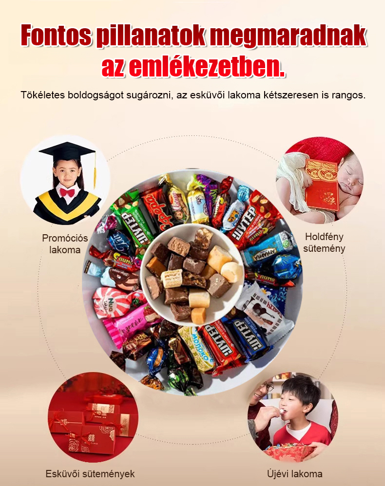 Orosz import vegyes csokoládé cukorka