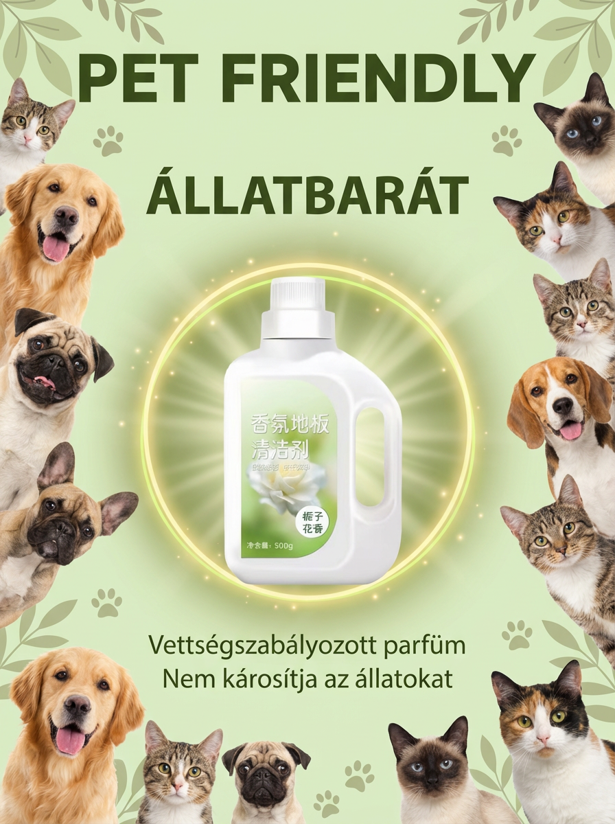 Illatosított padlótisztító és folteltávolító