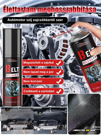 【Használati idő meghosszabbítása】Autómotor szíj zajcsökkentő spray
