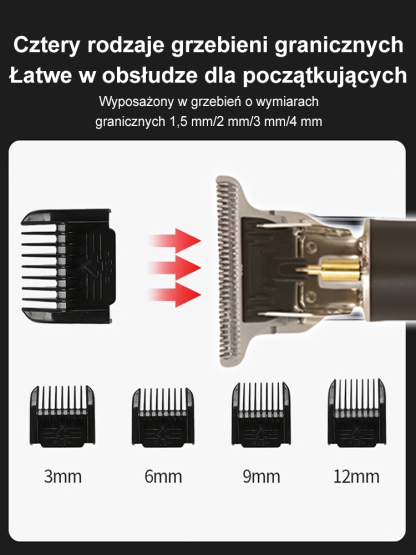 Cicha, odporna na zatykanie elektryczna maszynka do strzyżenia włosów z lubrykantem [3 w 1: strzyżenie, golenie i usuwanie włosów!]