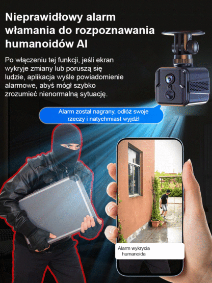 💰Nie wymaga Wi-Fi, nie wymaga okablowania, stałe, bezpłatne opłaty miesięczne. 🚀Niewidzialna, bezprzewodowa kamera HD.
