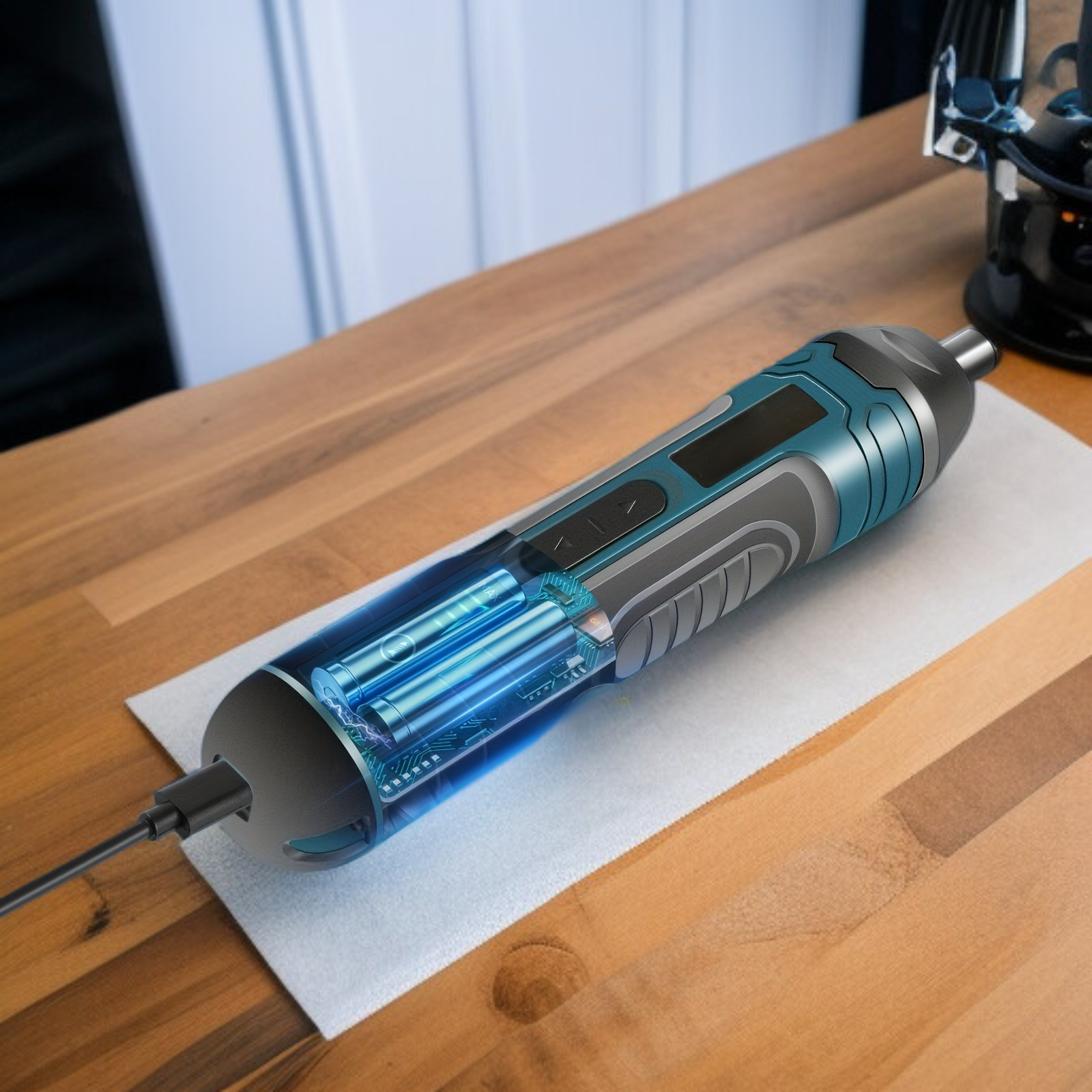 Śrubokręt elektryczny 3.6V, wielofunkcyjny, prosty uchwyt