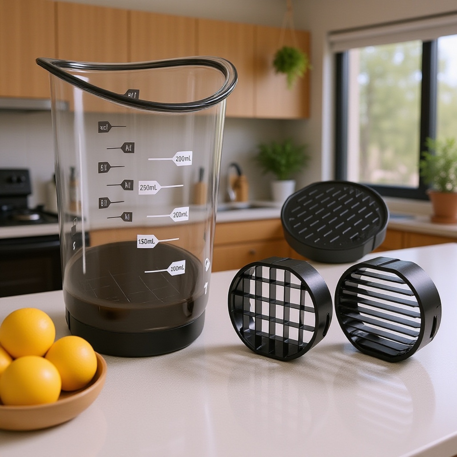 Separador de frutas de acero inoxidable en uso