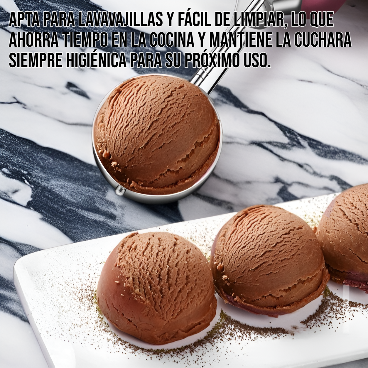 Máquina de excavación de bolas de helado de acero inoxidable 304 para cocina profesional