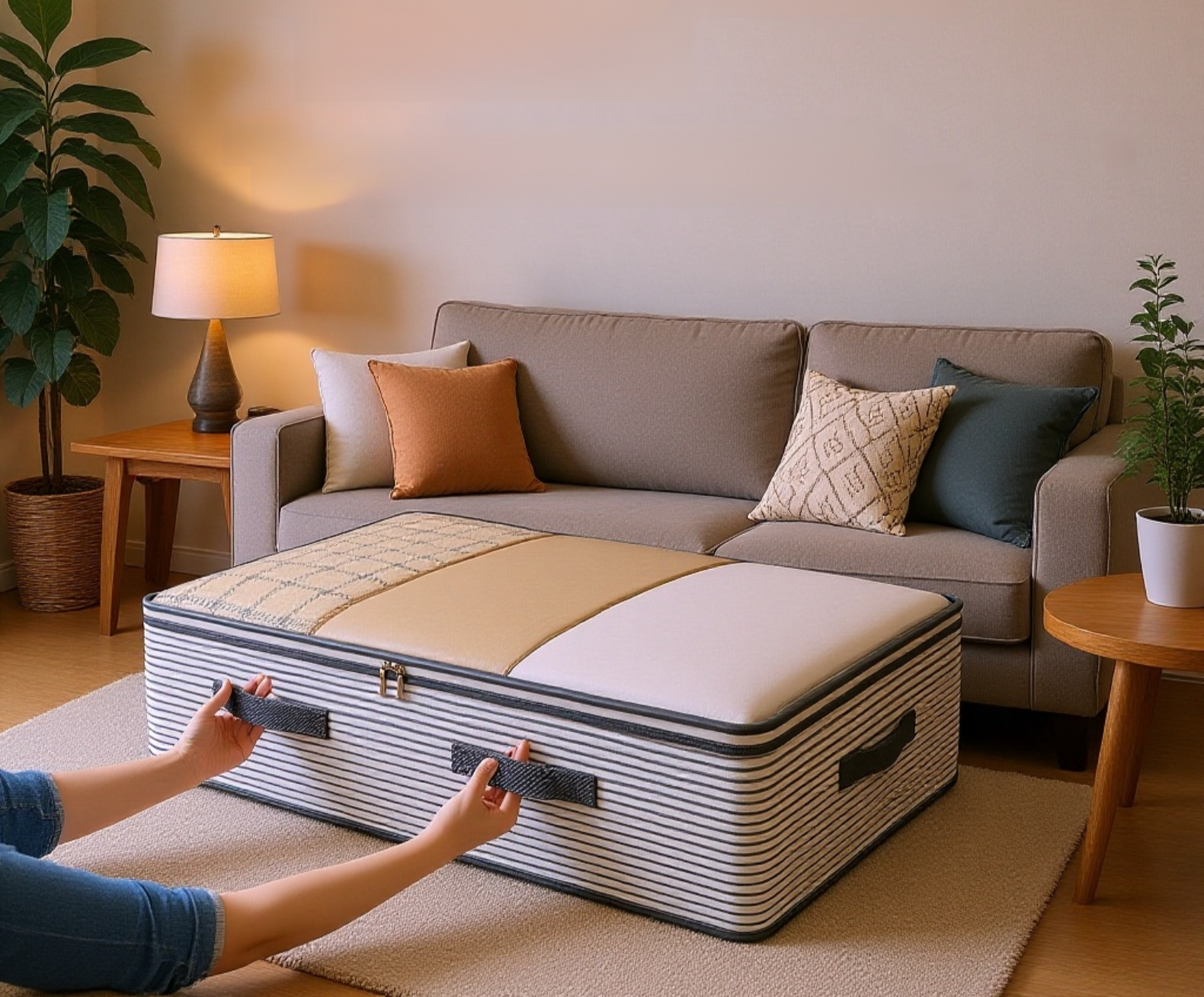 Solución de almacenamiento plegable para ropa y zapatos