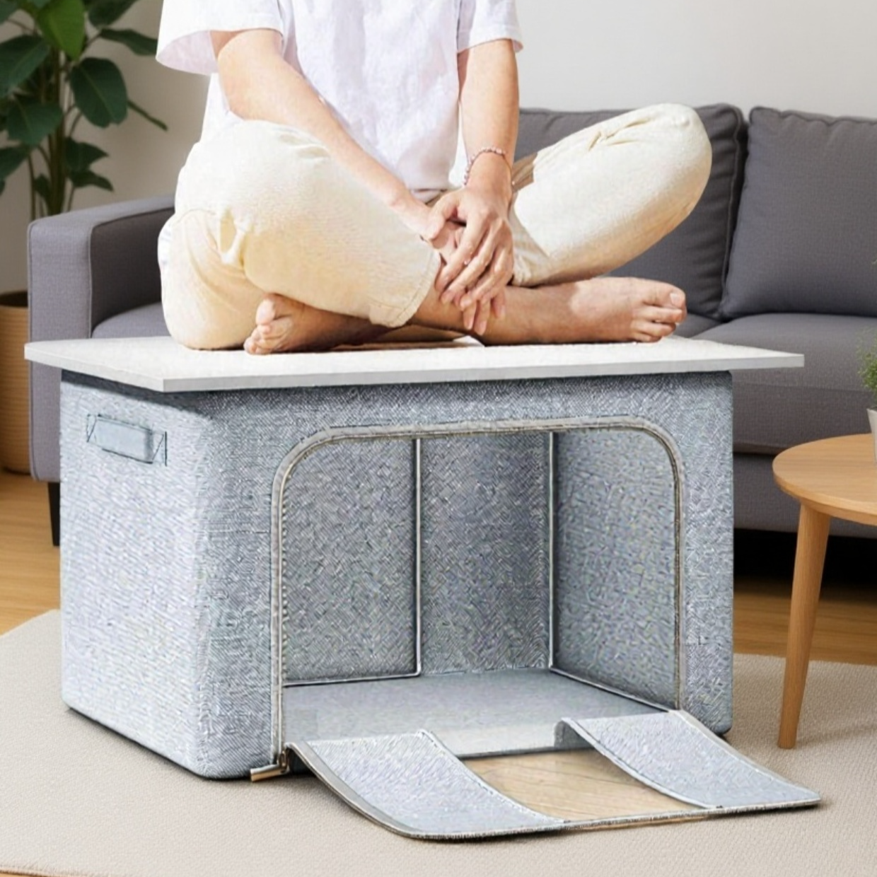 Caja de almacenamiento Oxford con asas para fácil transporte