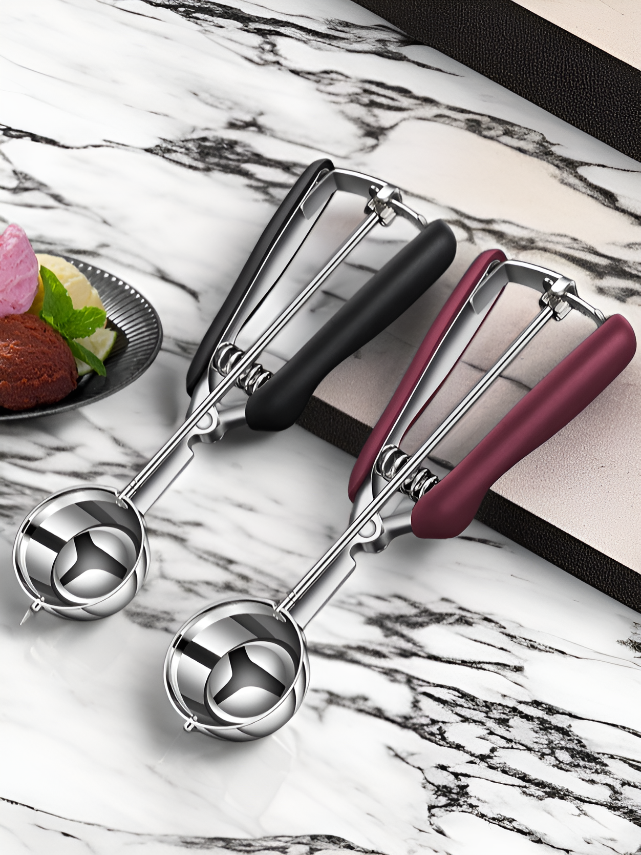 Accesorio de cocina para helado, frutas y masas