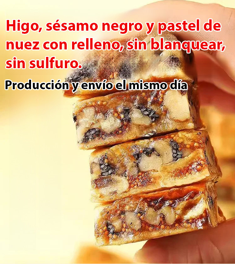 Tu dosis diaria de fibra y sabor 🌾50% DESCUENTO! Pastelito de Higo, Sésamo Negro y Nuez – Bajo en Calorías (78 kcal) y Alto en Fibra🌿¡Higo, Nuez y Sésamo: Energía pura!