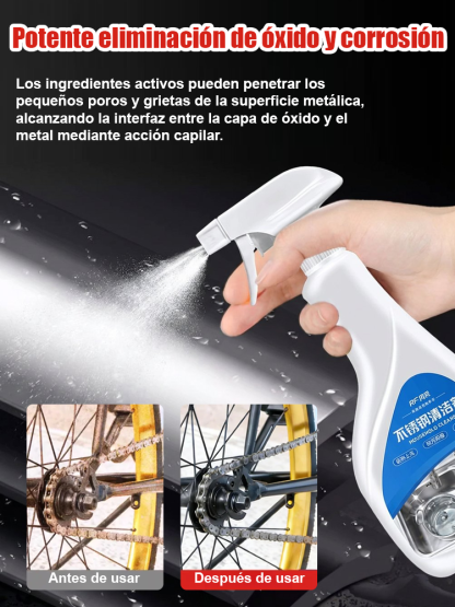 Pack de 3: ¡Limpieza total para toda tu casa! 🏆[Eliminación de óxido con una sola pulverización] Potente eliminador de óxido de metal🛡️Elimina el óxido difícil sin dañar tus superficies. 