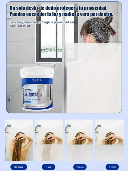 Vidrio esmerilado antiespía para ventanas🔮Para cubrir el cristal con una niebla nebulosa