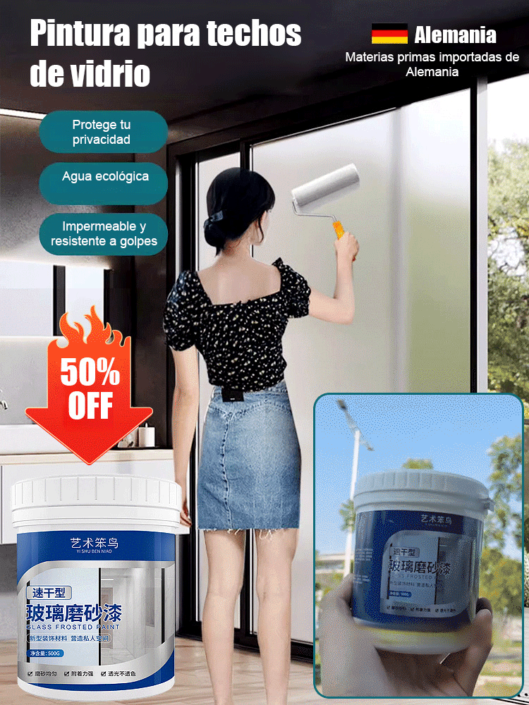 Vidrio esmerilado antiespía para ventanas🔮Para cubrir el cristal con una niebla nebulosa