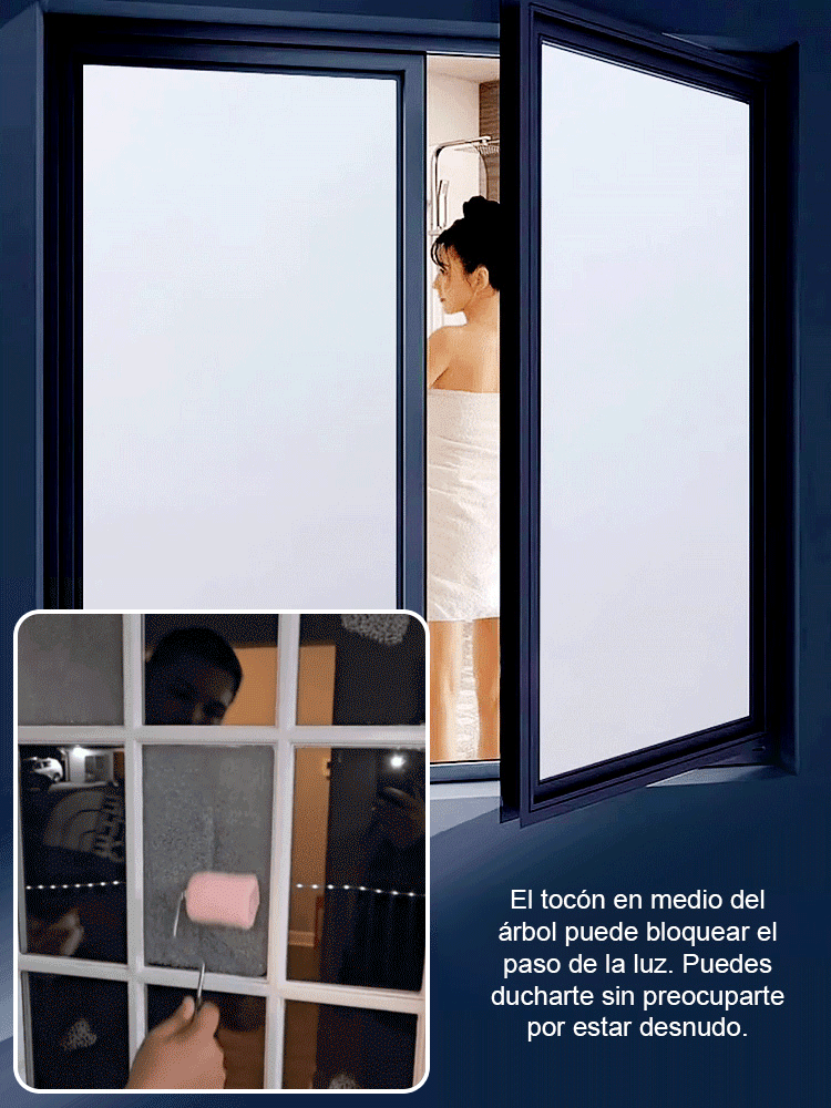 Vidrio esmerilado antiespía para ventanas🔮Para cubrir el cristal con una niebla nebulosa