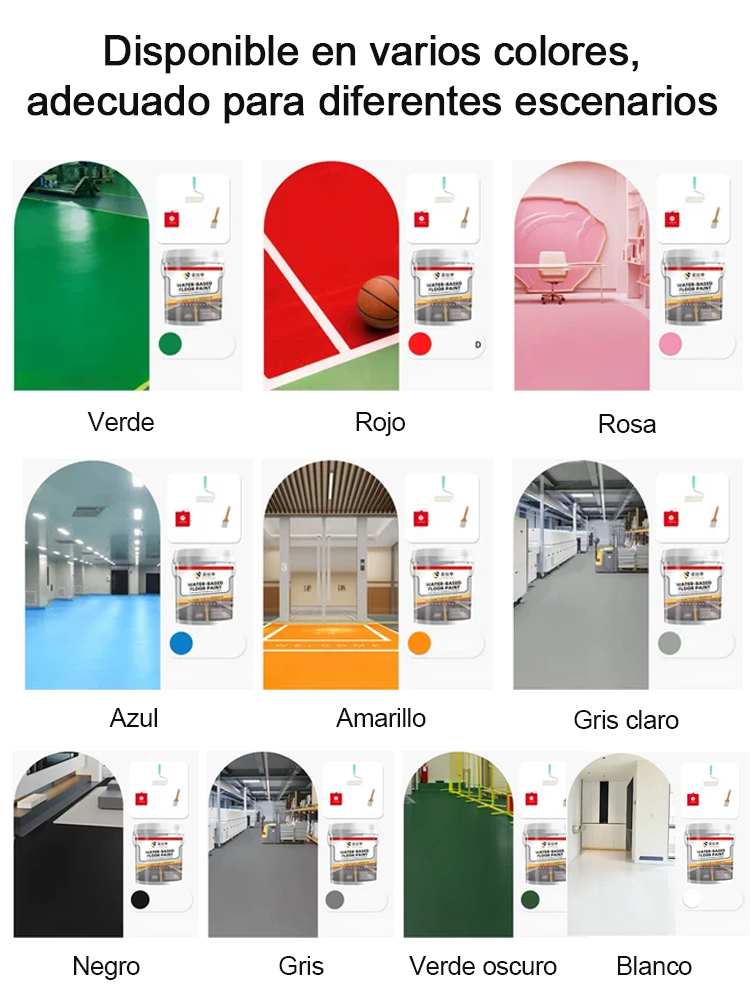 Pintura epoxi para suelos al agua - Superresistente al desgaste🛡️ Base agua · ultra resistente – viste tu suelo con armadura dorada🚛 Resistencia industrial – soporta carretillas sin marcas