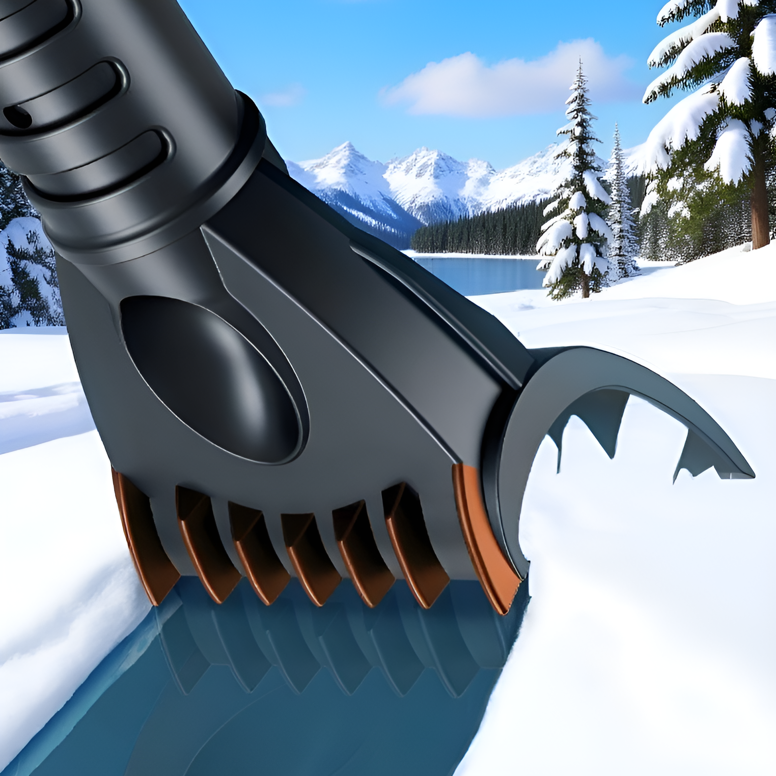 Desbarbador telescópico para mantenimiento de vehículos