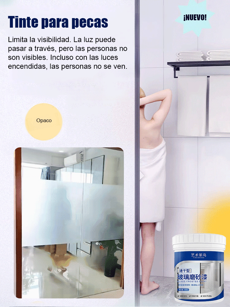 Vidrio esmerilado antiespía para ventanas🔮Para cubrir el cristal con una niebla nebulosa